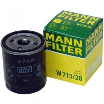 Original MANN-FILTER Filtro de aceite W 713/28 – Para automóviles