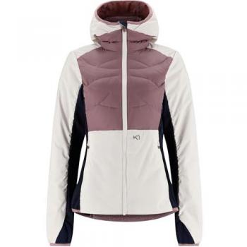 Chaqueta térmica con capucha Kari Traa Tirill mujer azul oscuro, blanco y lila - M