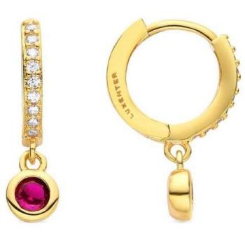 Pendientes Luxenter Africa Basic de metal bañado en oro