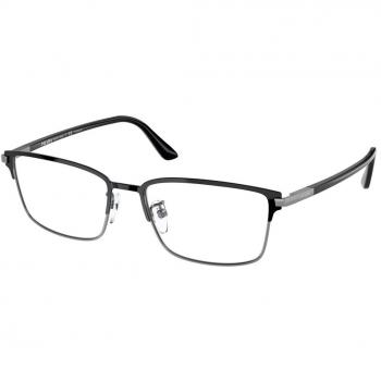Prada PR 60YVD Asian Fit YDC1O1 Men's Eyeglasses Black Size 55 (Frame Only) - Blue Light Block Available