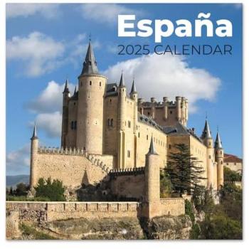 Calendario Pared 2025 30x30 España Erik multicolor con espacio para anotar e ilustraciones