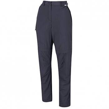 Regatta Women's Chaska II Zip Off Walking Trousers - Seal Grey, Size 18S