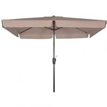 GoodSun Sombrilla con manivela BL, crudo, 210 x 140 cm, 6 piezas
