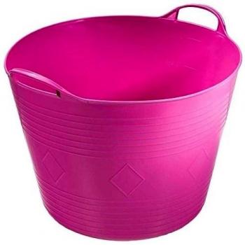 Clean 08202 Ultra-Cubo flexible 43 L, color rosa
