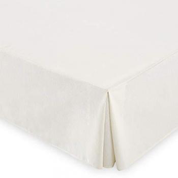 Cubre Canapé Somier Vipalia Beige, Cubrecanapes Liso Algodón/Poliéster, Protector para cama canapés somieres, Funda de somier para largo 190/200 cm, adecuado para cama de