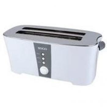 Sogo SS-5450 - Tostadora Deluxe de 4 Rebanadas con 3 Funciones, 7 Niveles de Control de Temperatura, Bandeja de Recogemigas Extraíble, Iluminación LED, Apagado Automático, 1350W, Color: Blanco