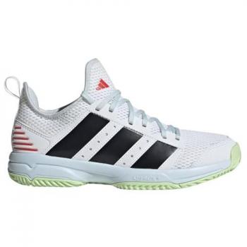 Adidas Zapatillas Indoor Stabil Niño, características: tipo de producto - zapatillas indoor para niño, color - Nube White/Core Black/Sky Tint, talla - EU 36