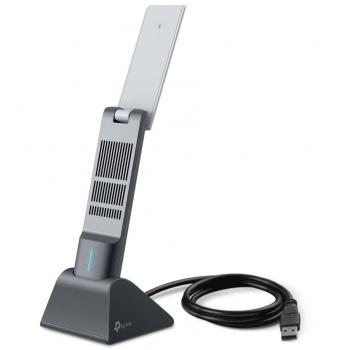 Tarjeta de red TP-Link Archer TX50UH, Wi-Fi 6, PCIe, doble banda (2.4 GHz y 5 GHz), velocidad de hasta 2400 Mbps, Bluetooth 5.0, antenas externas ajustables