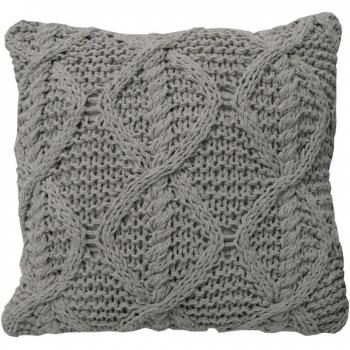 Overseas Almohada tejida 45x45 cm topo
