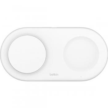 Belkin BoostCharge Pro - Estación magnética de carga inalámbrica 2 en 1 con tecnología Qi2 de 15 W