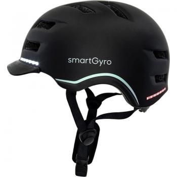 SmartGyro Helmet Pro Casco para Adulto con LED Tamaño L Color Negro