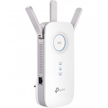 TP-Link RE450 AC1750 Dual Band Wi-Fi Range Extender with 1 Gigabit Port, 3 External Antennas, Built-in Access Point Mode and Wall Plug Design - White