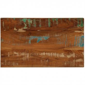 Mesa Rectangular de Madera Maciza Reciclada 60x20x3,8 cm