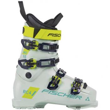 Fischer Botas De Esquí Alpino RC4 95 MV Mujer Blanco Hielo Amarillo Neón 24.5