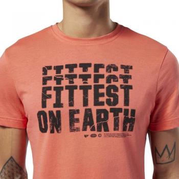 Reebok RC Fittest On Earth tee Camiseta, Hombre, Rosette, L