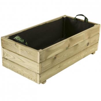Jardinera rectangular de madera Hortalia GUIO 90x45cm 125 litros