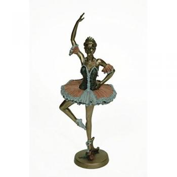 Figura Decorativa Resina Bailarina De Ballet. Figuras Resina. 12 X 11 X 31 Cm.