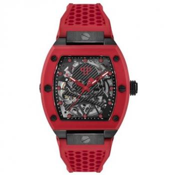 Philipp Plein Automatic Men's Watch The $keleton Red Male Size: ONE SIZE