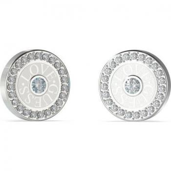 Pendientes Love Guess JUBE04081JWRHT de acero plateado con diseño elegante y romántico