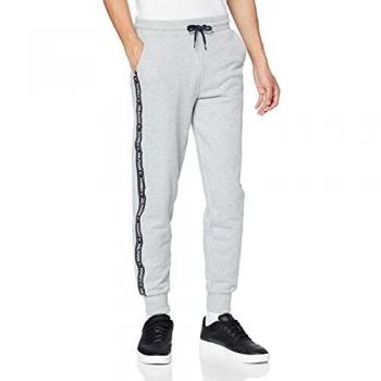 Tommy Hilfiger Repeat Logo Tape Joggers Pantalones Deportivos, Gris
