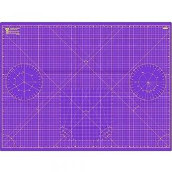 ANSIO A0 de doble cara - 5 capas alfombrilla de corte métrica/Imperial 120 cmx 90 cm/47 cm x 35 cm) - morado/Super Rosa