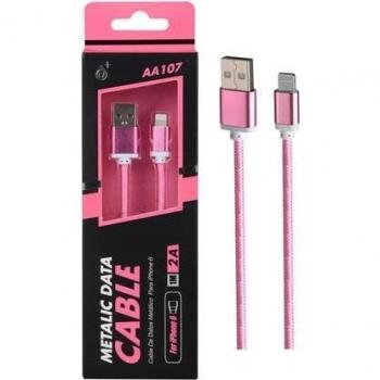 CABLE IPHONE 5/5S, 6/6S Y PLUS ROSA