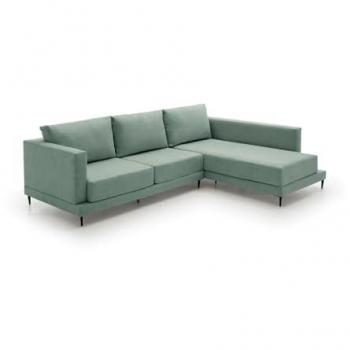 Sofá Chaise Longue Martina Agua Marina Diseño Elegante y Alta Gama Derecha 275x190x100