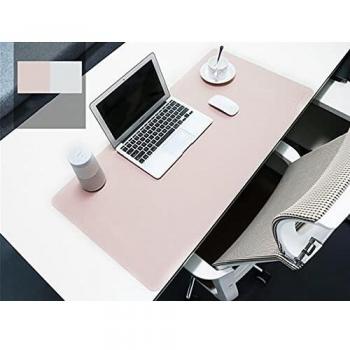Alfombrilla para ratón de piel sintética resistente al agua de Bubm, alfombrilla perfecta para escribir, para la oficina y el hogar, ultrafina de 2 mm, 80 x 40 cm
