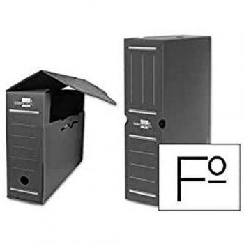 Caja archivo definitivo plastico liderpapel gris tamaño 36x26x10 cm