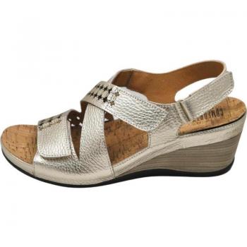 Zapatos para Plantillas Comfort-Class modelo mujer color beig y Sandalia de Piel COMFORT CLASS 10840 para plantillas de mujer