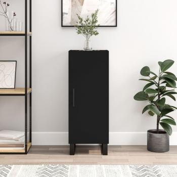 Armario negro de madera multicapa, dimensiones 34,5x34x90 cm
