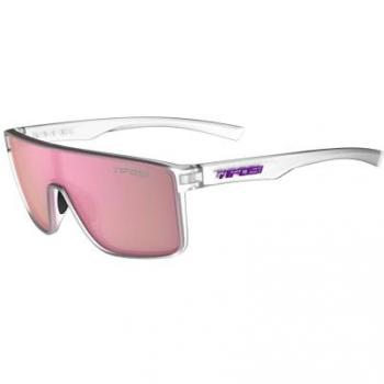 Tifosi Eyewear Sanctum Single Lens Sunglasses - Satin Clear / Pink Mirror Lens