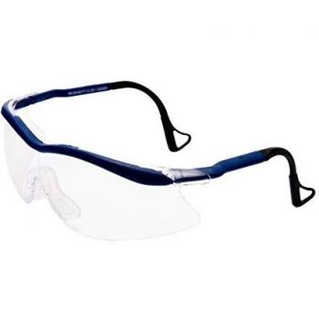 3M QX2AINC Gafas QX2000 montura azul PC ocular incoloro recubrimiento DX patilla giratoria 1 gafa/bolsa