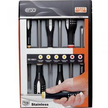 Bahco BE-9881i - Juego 6 Destorn. Ergo Inox Pl/Ph