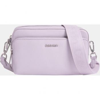 Calvin Klein Purple Polyester Cross Body Handbag for Women, Size: ONE SIZE, with Zip Closure