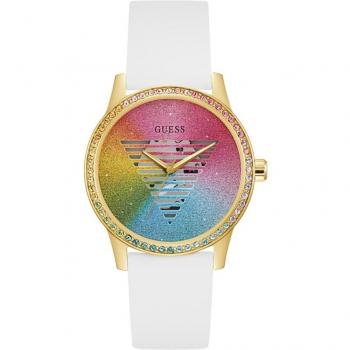 Guess Rainbow Silicone Watch - Multicolor female, Size: ONE SIZE