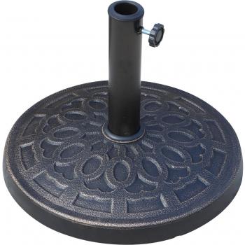 Base para sombrilla de jardín Outsunny 12kg Ø45,5x33 cm