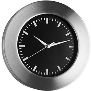 TFA Reloj de Pared electrónico Negro de 300 mm