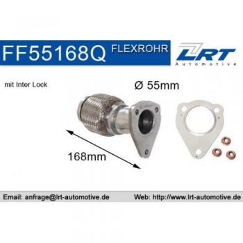 Tubo de reparación de catalizador LRT FF55168Q para Volkswagen Passat B5 y Skoda Superb I