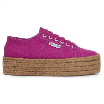 Superga Women's 2790 Rope Violet Purple Cotton Trainers - Size 7