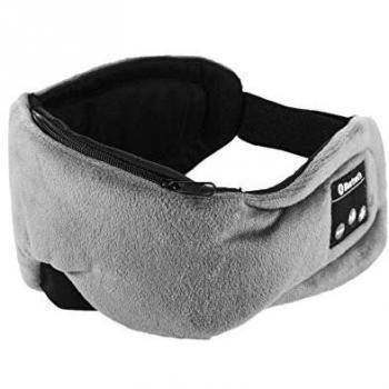 Mascarilla para dormir con auriculares Bluetooth 5.0 gris