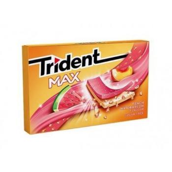 Chicles Trident Max Melocotón y Sandía 12 unidades