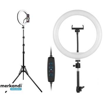 Anillo LED Tracer TRAOSW46745 con Iluminación de 160 LED y Trípode de 185cm