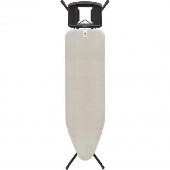 Brabantia B Size Ironing Board with Solid Steam Iron Rest - 124 x 38 cm - Denim Grey