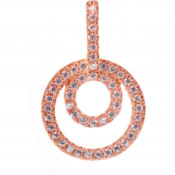 Colgante de mujer Folli Follie de acero inoxidable, color rosado (referencia: 3P17S002RC)