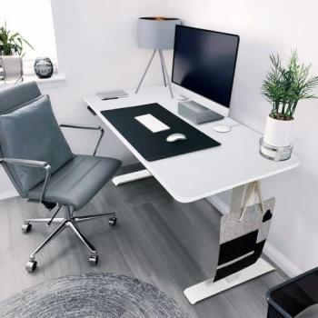 Escritorio eléctrico regulable en altura LUMINA - 120 x 60 cm blanco con control de memoria, USB y pantalla táctil