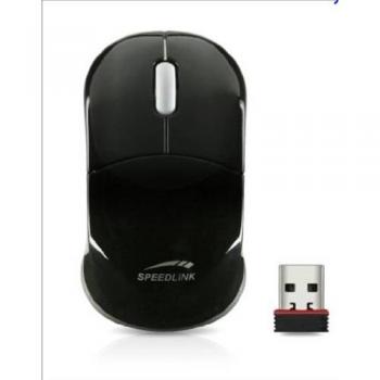 Speed Link Snappy Wireless -  Ratón óptico inalámbrico USB, sensor óptico de 1000 dpi, color negro