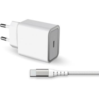 Cargador a Pared 25W Power Delivery con Cable USB-C Reforzado y Ecológico