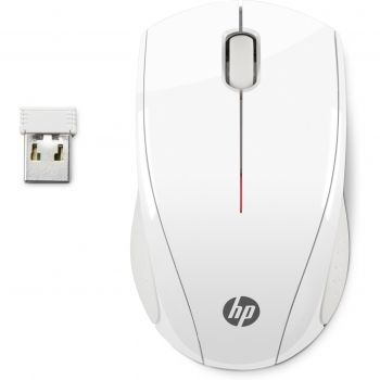 Ratón Inalámbrico HP X3000 en Blanco con 1200PPP, 3 Botones, Rueda de Desplazamiento y Nano Receptor USB - Funciona con 1 Pila AA