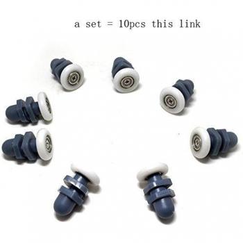 10pcs Nylon Ducha Puerta Rodillos/corredores 25 mm ruedas de nailon Swing 170 kg